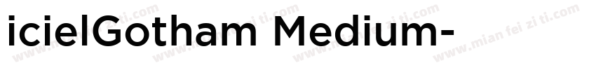 icielGotham Medium字体转换